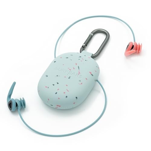 Surf Ear Plugs for Adults – Water-Resistant Sound Blocking for Surfing – Coral/S