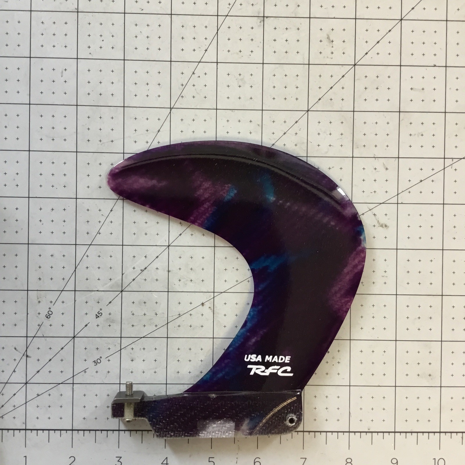 Rainbow surfboard fin 5.5” Garret Spencer Model surf surfing New