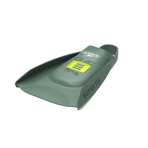Unisex-Adult Swim Training Fins X-Small DMC Super Soft Olive/Hyper Yellow