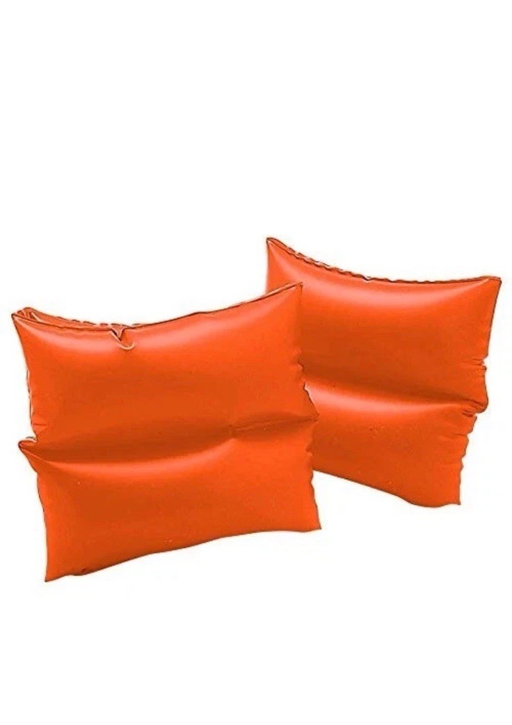 Inflatable Arm Bands Training Aid 3-6 Toddler Swim floaties Orange Pool Boy Girl