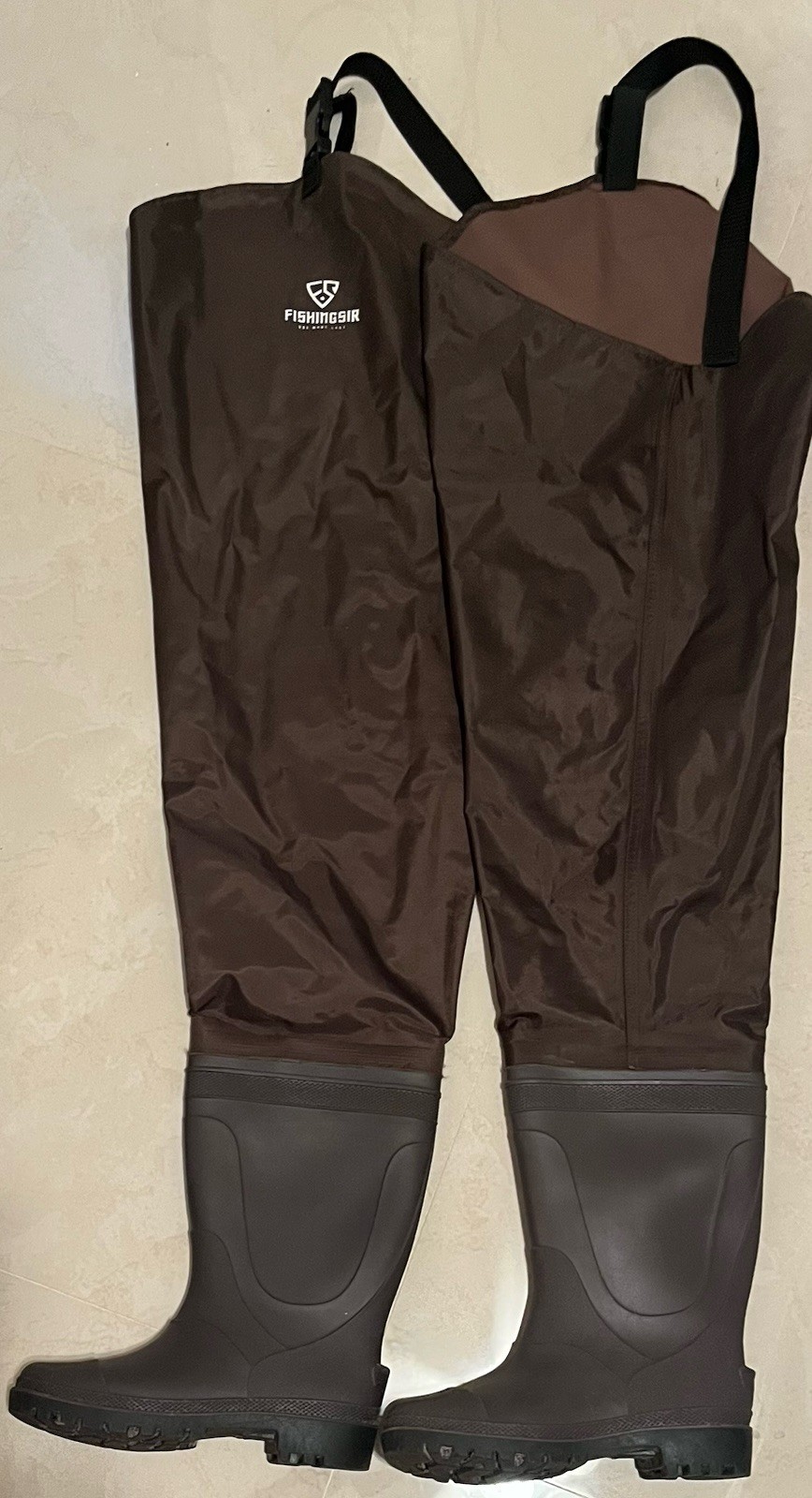 Fishingsir Hip Unisex Water Boots – Brown Size 5/38