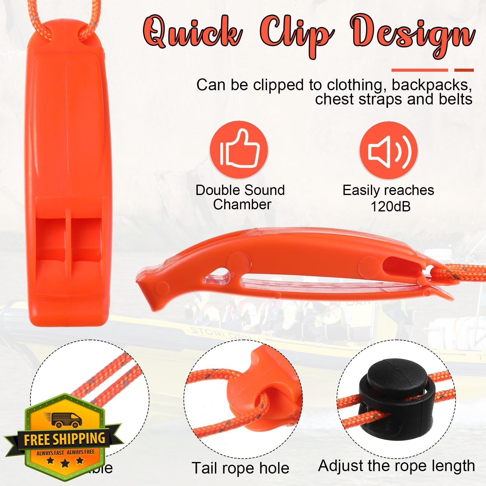 Tellegloww 8pk Waterproof Kayak Boat Navigation Lights