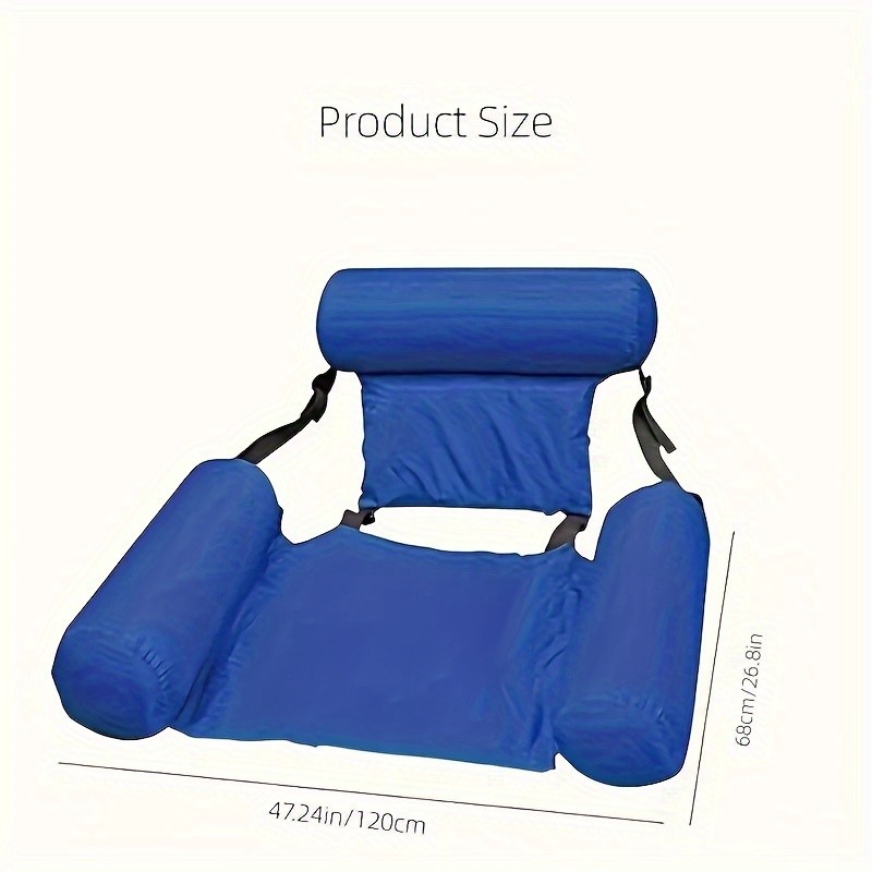 Swimming Pool Foldable Inflatable Seats Water Floating Bed Chair Beach Home Use