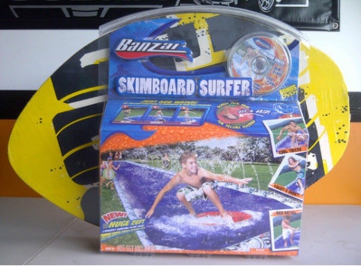 Slip & Slide Banzai Skim Board Surfer Bodyboard With 26 Ft Long Slide .