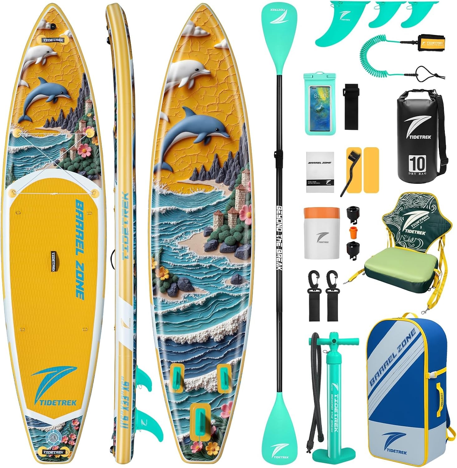 Complete SUP Package 11ft6 Inflatable Paddle Board Wide Stable