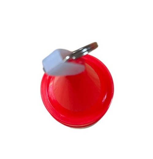 Floating Buoy Keychain-Orange White Glow in the Dark Sheriff’s Dept. Advertising