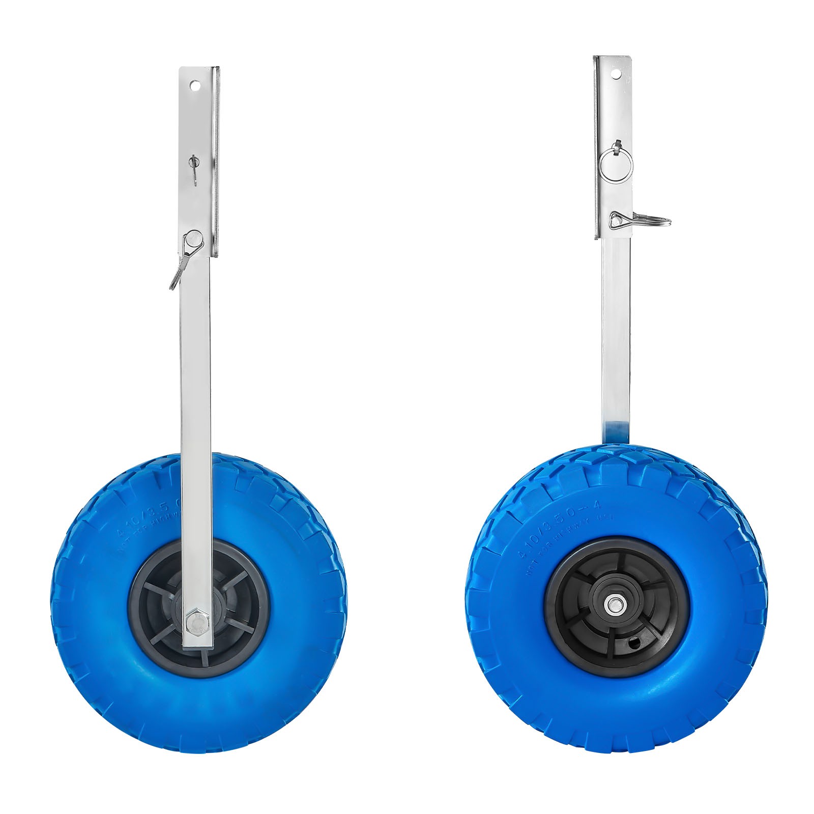 VEVOR Boat Launching Wheels 300 lbs 10″ Stainless Steel Transom Wheel Solid Tire