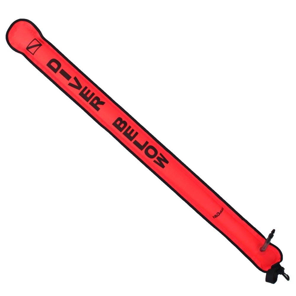 4 Ft Scuba Dive Signal Marker Buoy Safety Sausage Tube Closed End Inflator Valve