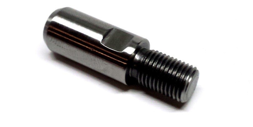 B2409-26 Adapter 3/8″-24 Male x 8 mm -1.25 Female DEEP BORE Stainless polespear
