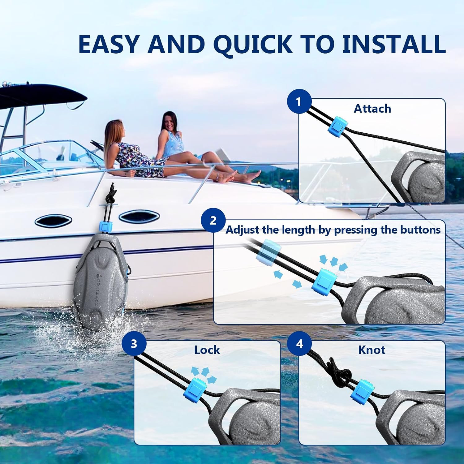 Boat Fenders, Boat Bumpers for Docking, Marine Pontoon Boat Fender Bumper for Do
