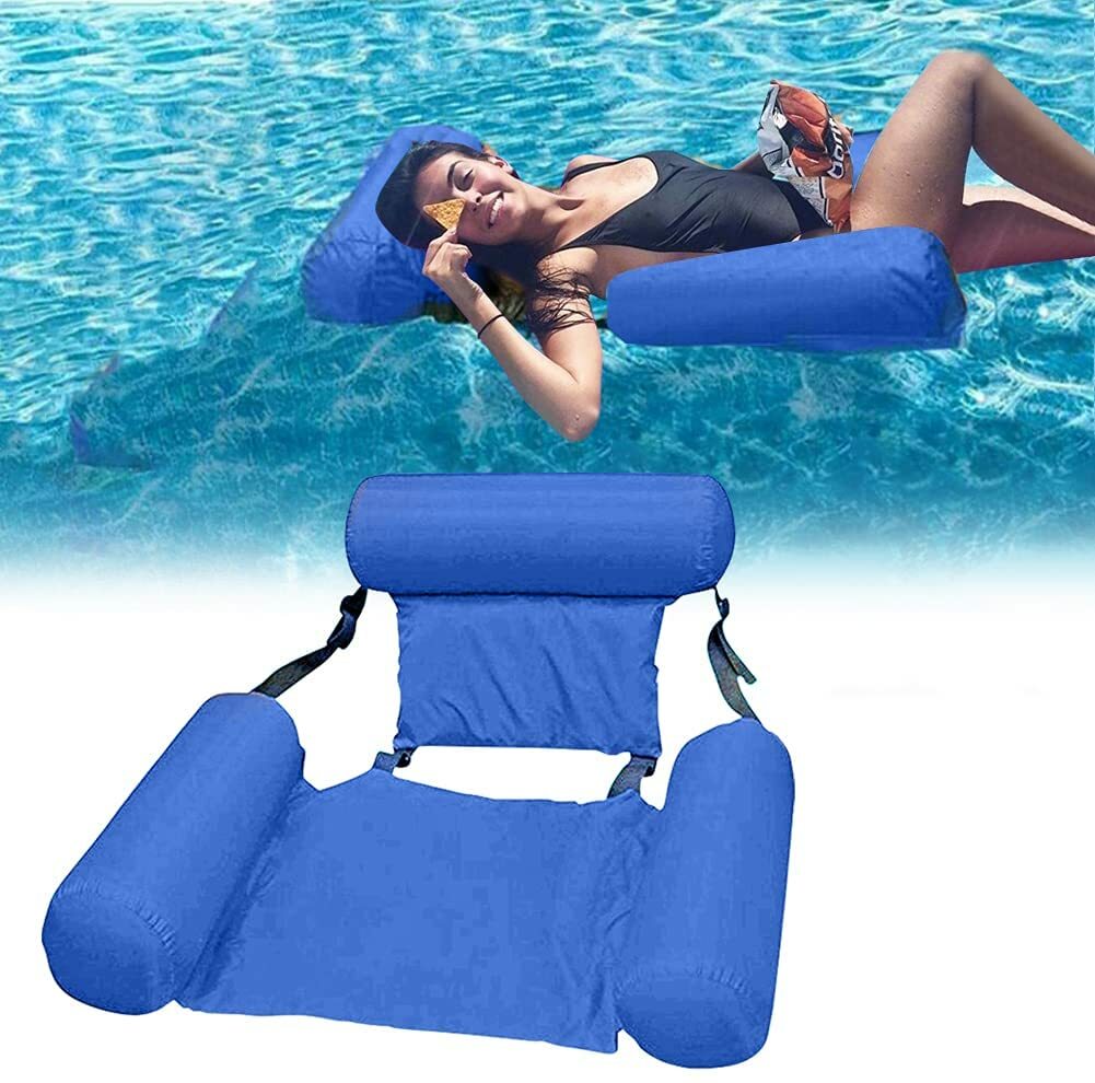 Floating Inflatable Swimming Pool Chair Relaxing Seat Water Bed Lounge Air Sofa