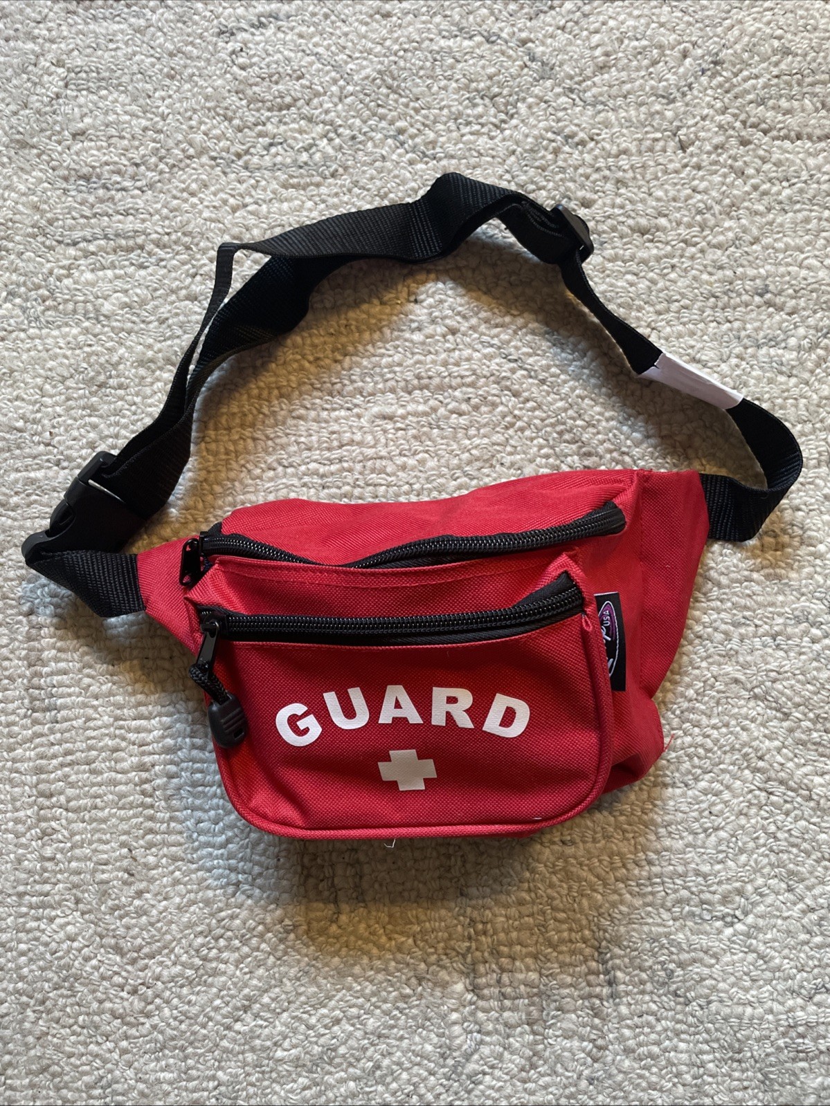 Kemp Lifeguard Hip Pack First AidKit CPR Mask Adult Child Rescue Fanny Pack, Red
