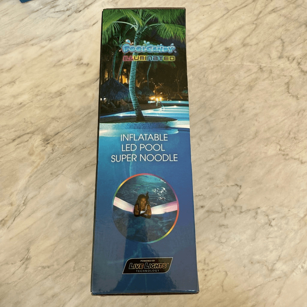 PoolCandy 72 In. Illuminated Giant Color Changing LED Super Pool Noodle Water
