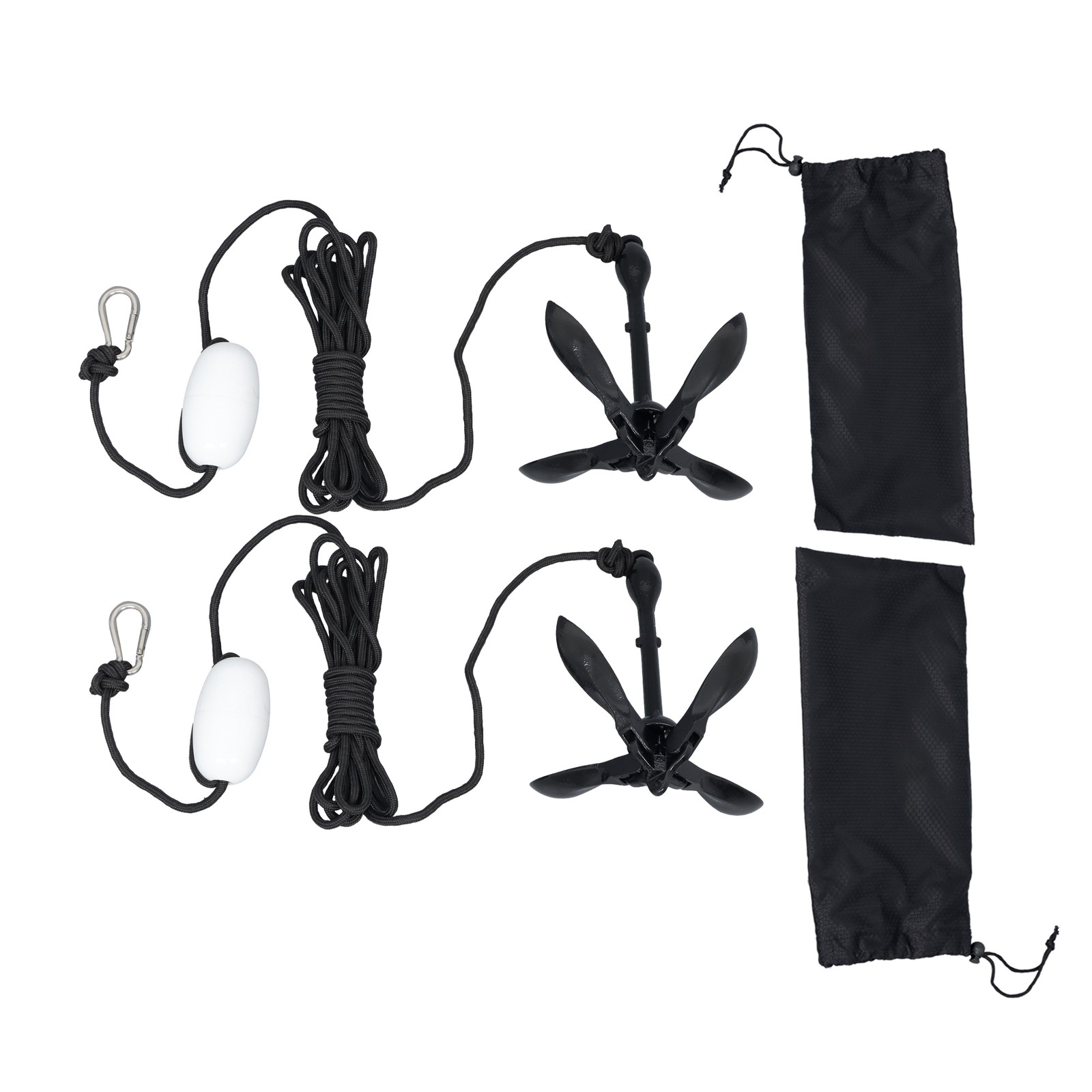 2× Portable Folding Marine Anchor Kit PWC Raft Boat Kayak Canoe Fishing Jet Ski