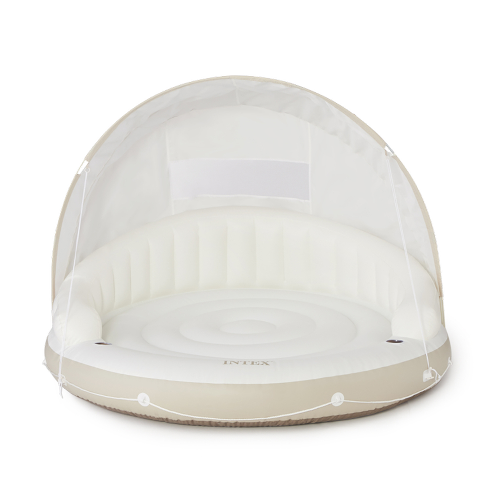 Intex Canopy Island 78″ X 59″ Inflatable Water Lounge Raft 58292EP (Open Box)