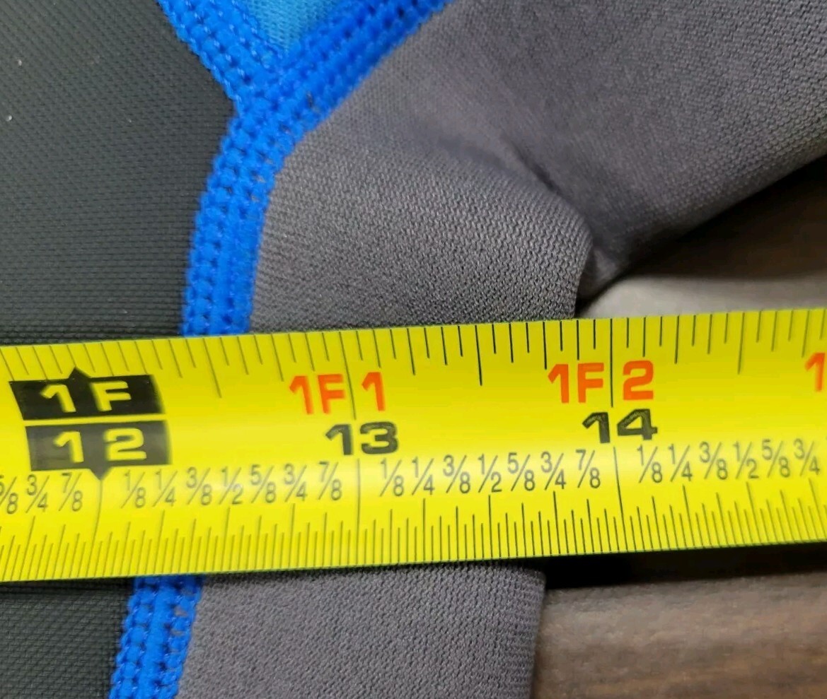 Well Path 3.5 CR Ex Stretch Neoprene Wet Suit Size 10 Black Gray Blue 3.5 mm