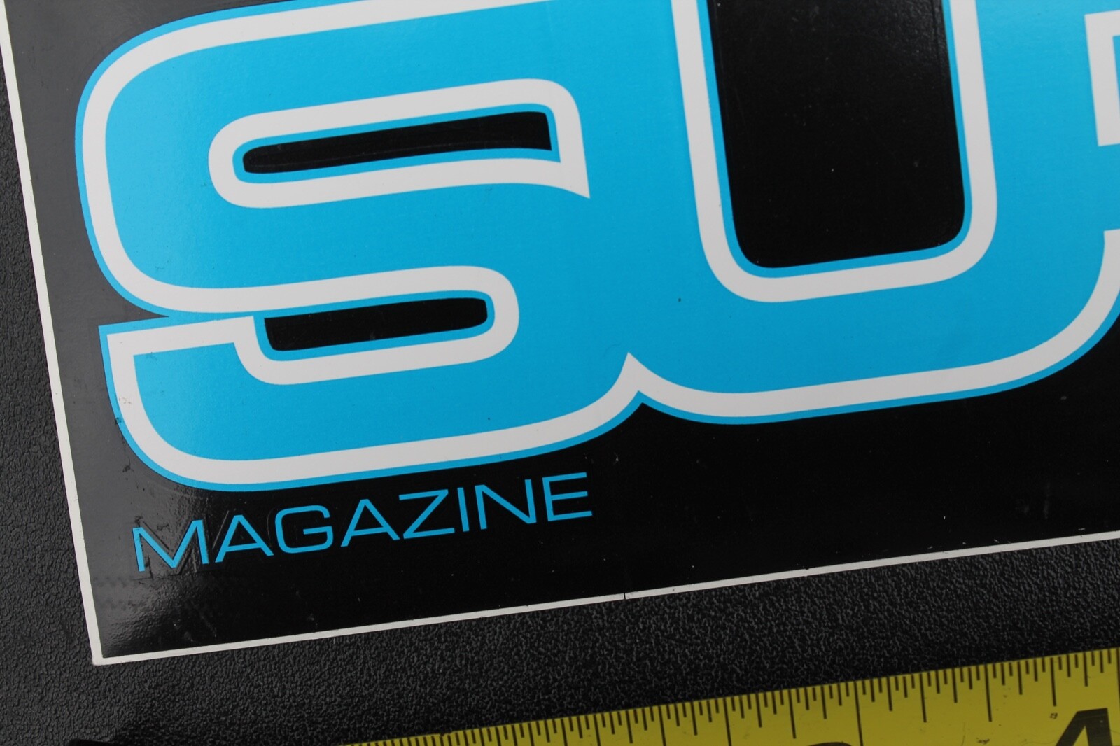 Transworld Surf Magazine Black Blue White Original V40C Vintage Surfing STICKER
