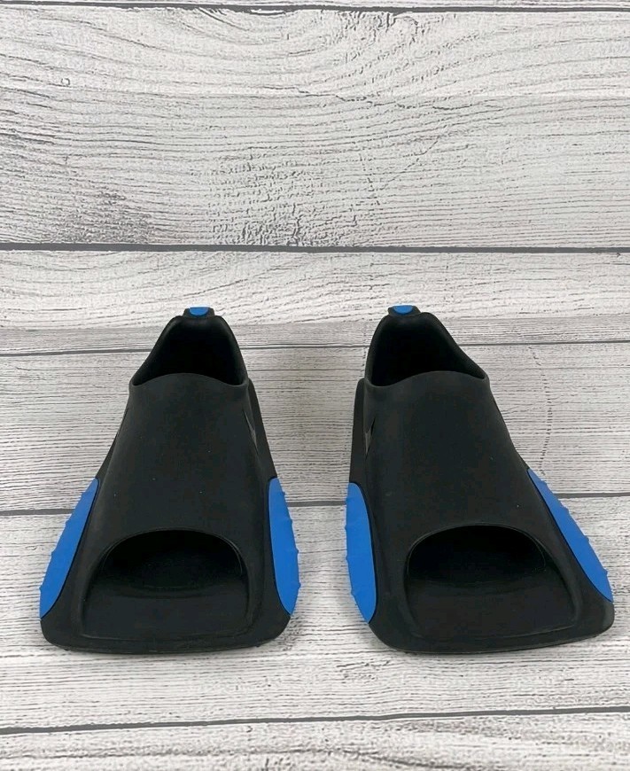 Nike Swim Fins Black Blue Adult Ocean Pool NESS9171-919 NWT Size SMALL