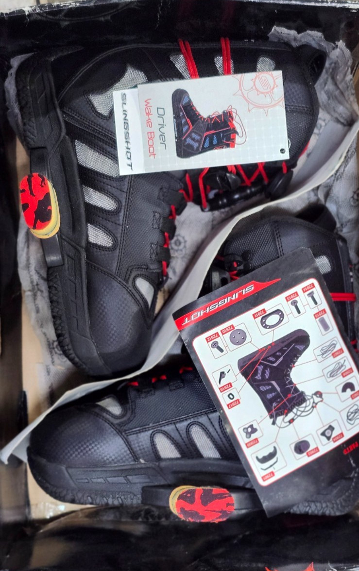 Wakeboard Boots w/Driver, Bindings, & Moldable Liners for a perfect fit!