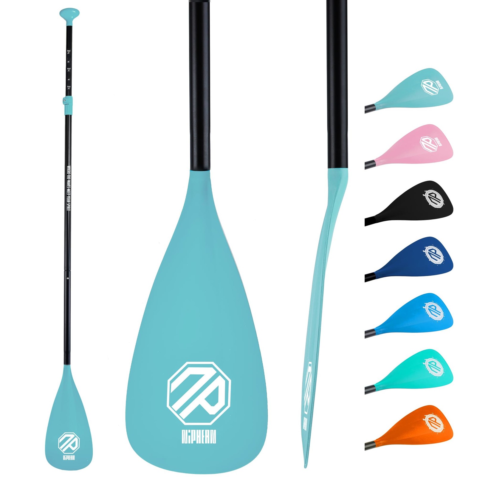 3-Piece Sup Paddle, Adjustable Paddle Board Paddles, Lightweight Kayak Paddle…