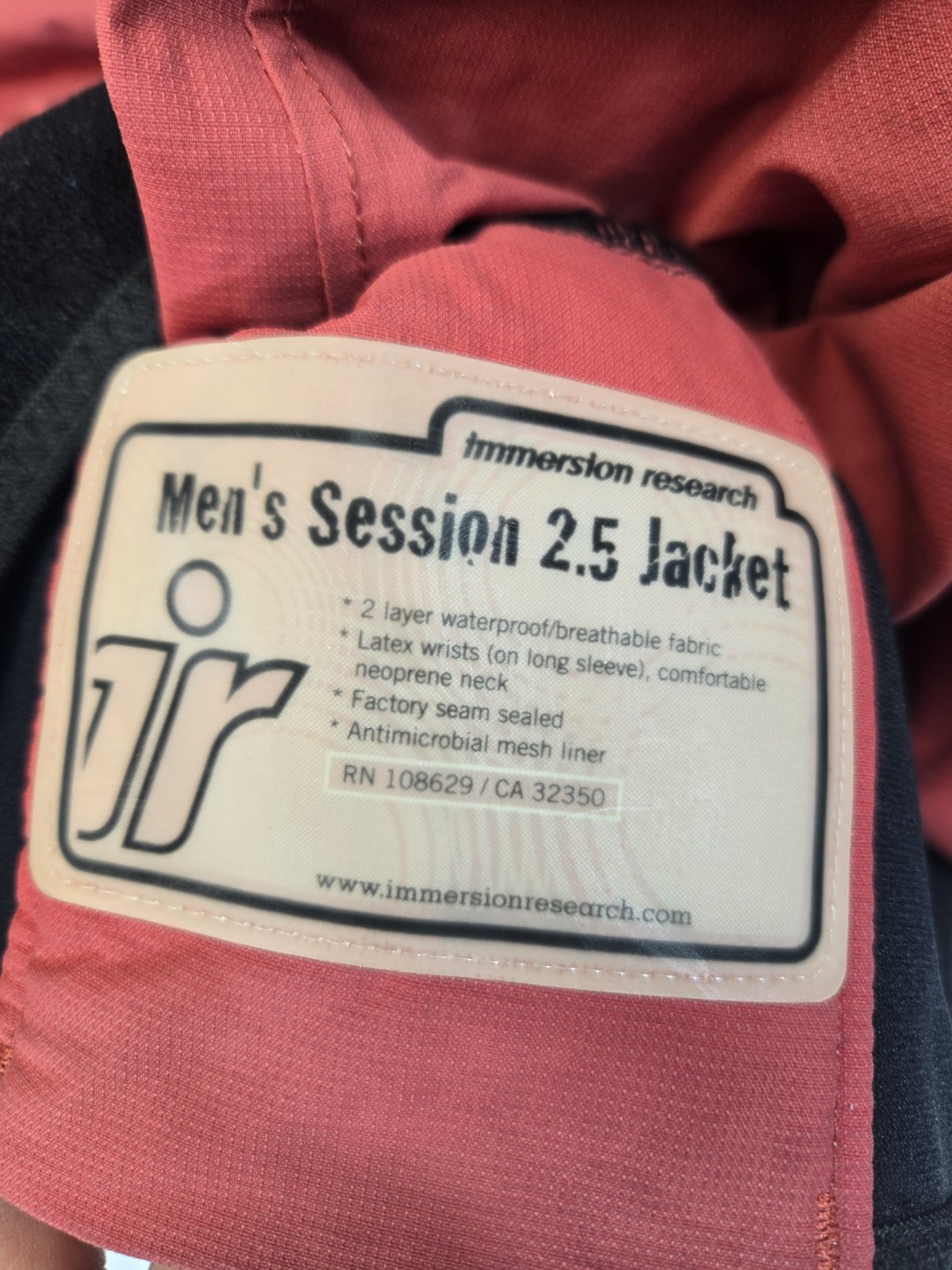 Immersion Research IR Session 2.5 Dry Top Jacket Small Kayak Paddling Waterproof