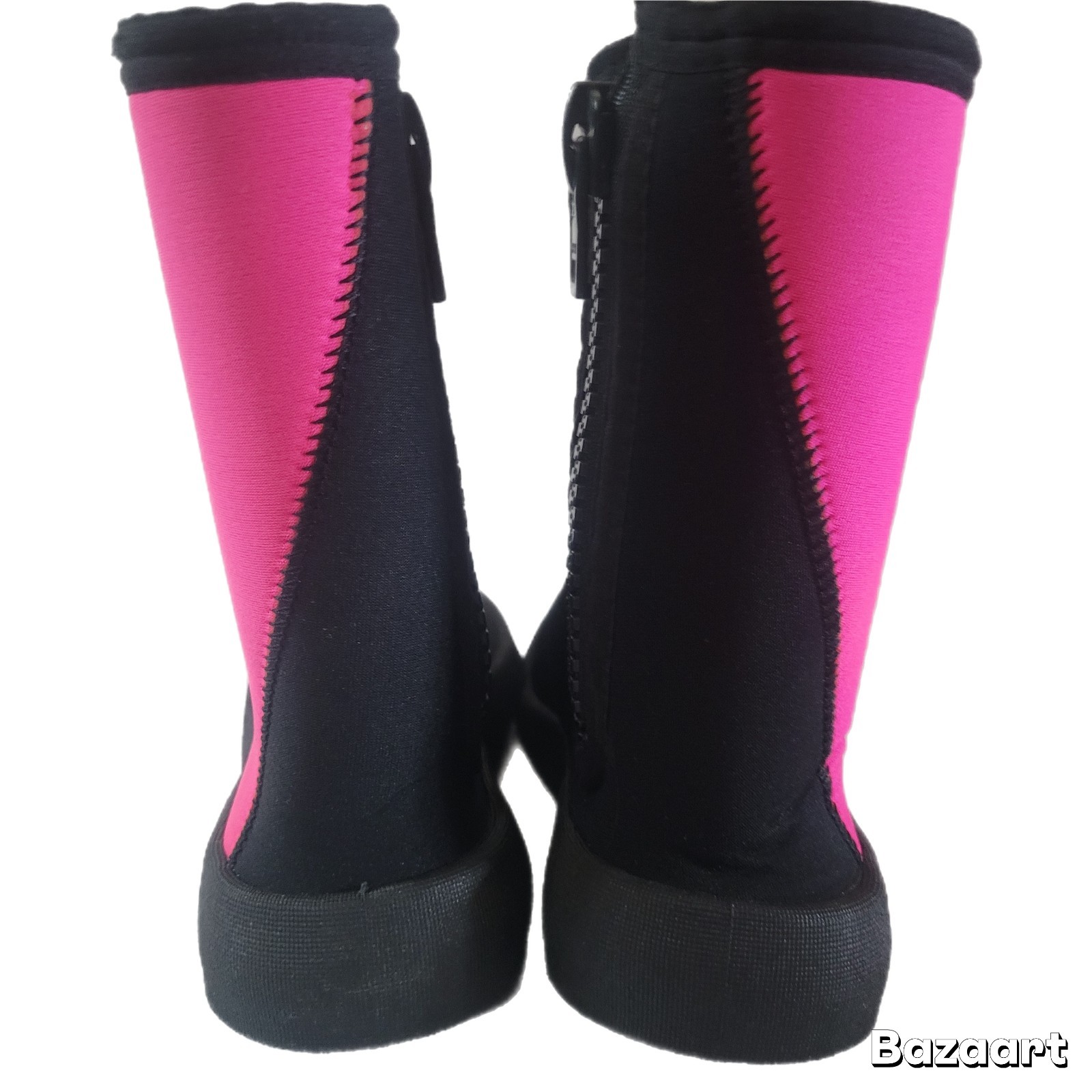 Deep See Women’s Black Neoprene Scuba Snorkel Water Reef Side Zip Boots 9
