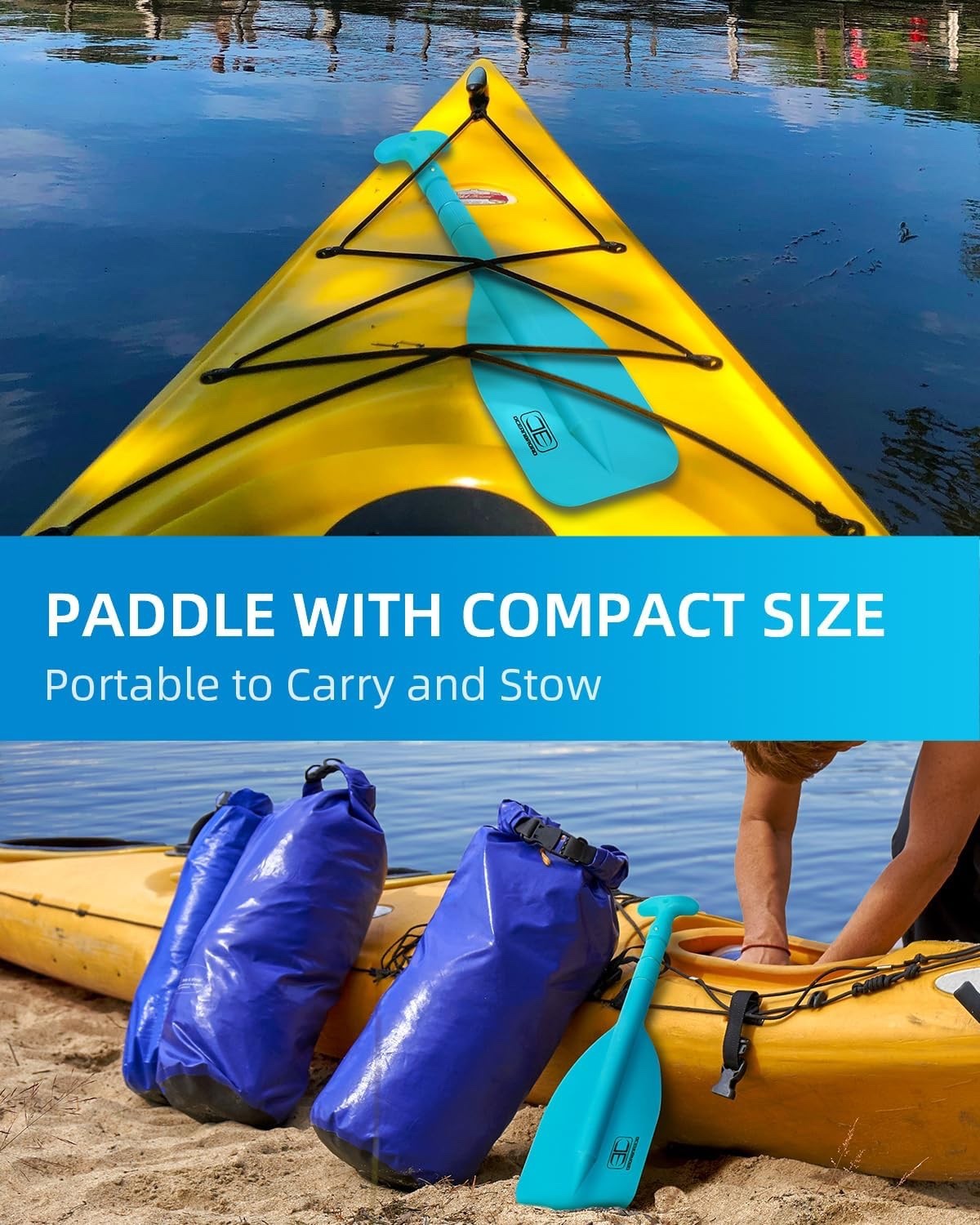 Emergency Telescoping Boat Paddle Collapsible Kayak Canoe Paddle Adjustable