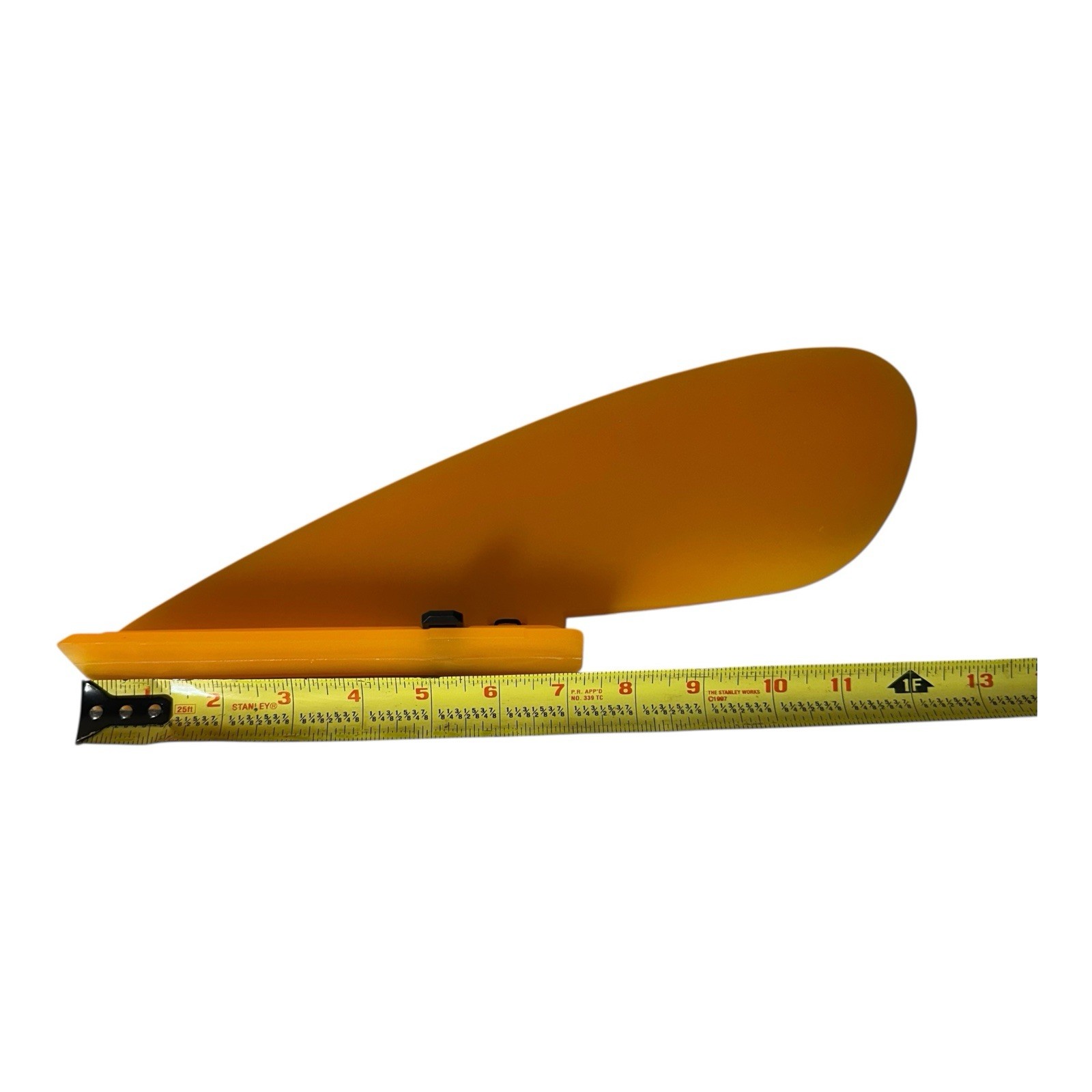 Stand Up Paddleboard Fin – Translucent Orange | Slide-In Mount with Clip