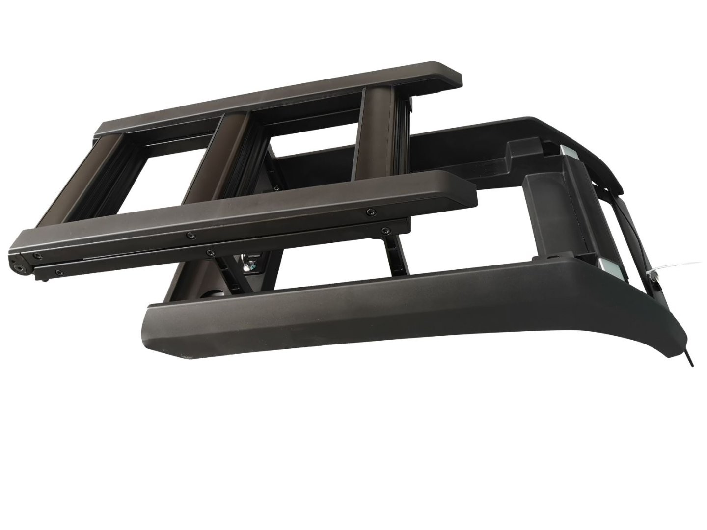 For 2020-2026 LR Defender 110 Matte Black Side Access Liftable Ladder Roof Step
