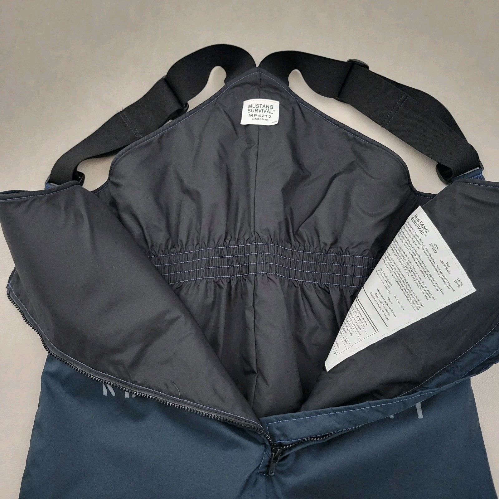 Mustang Survival MP4212 Classic Flotation Bib Size L US Naval Diving & Salvage