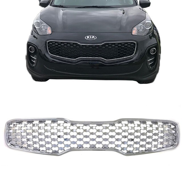 Chrome Grille Overlay Fits 2016-2019 Kia Sportage LX ABS418