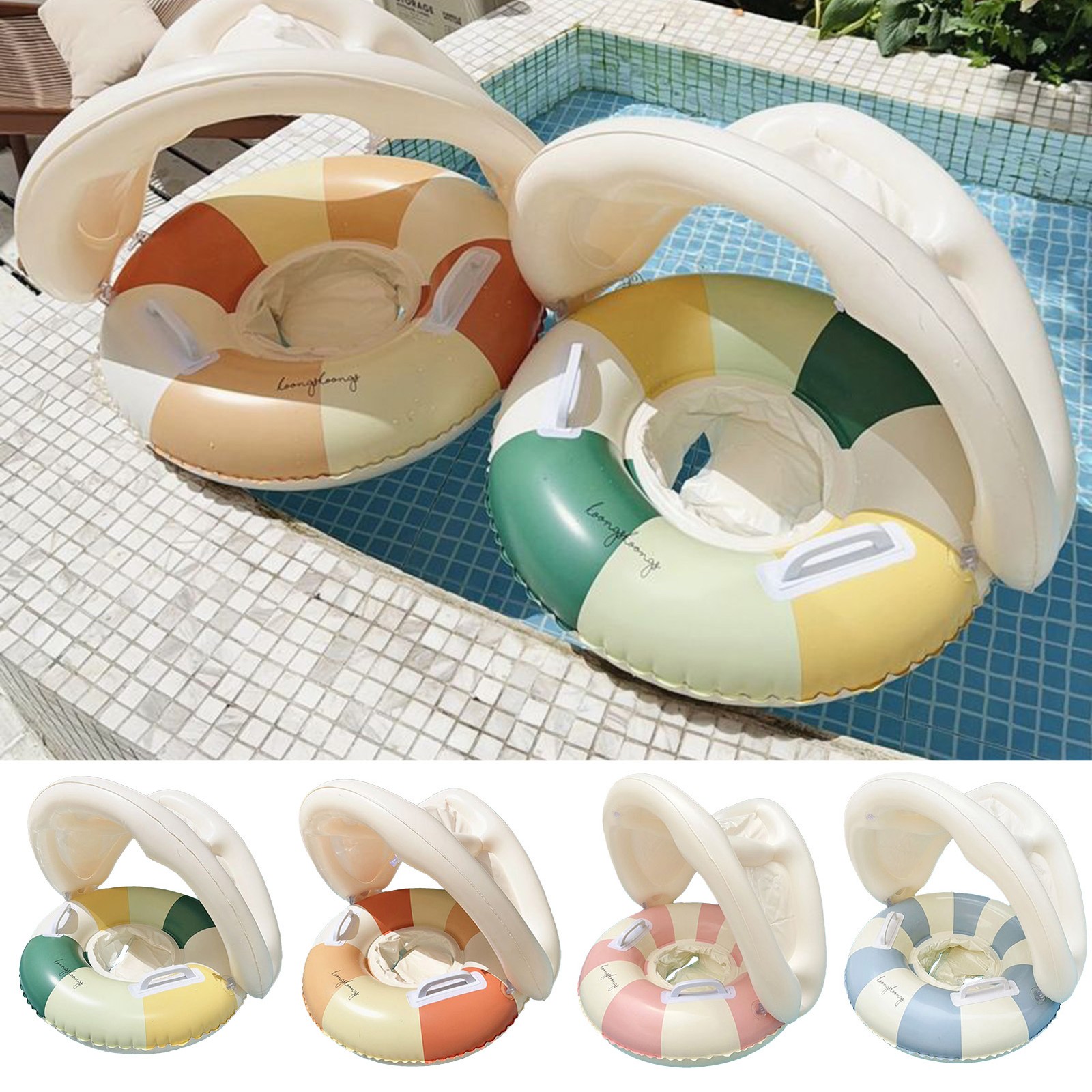 Baby Pool Float Inflatable Swimming Ring Seat Toddles Kids Swim Pool Safety