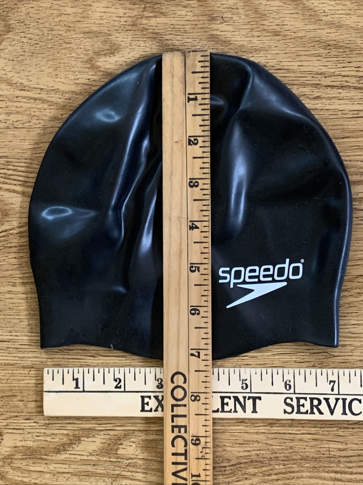 Speedo Unisex Adult Swim Cap 100% Silicone Performance Black One Size