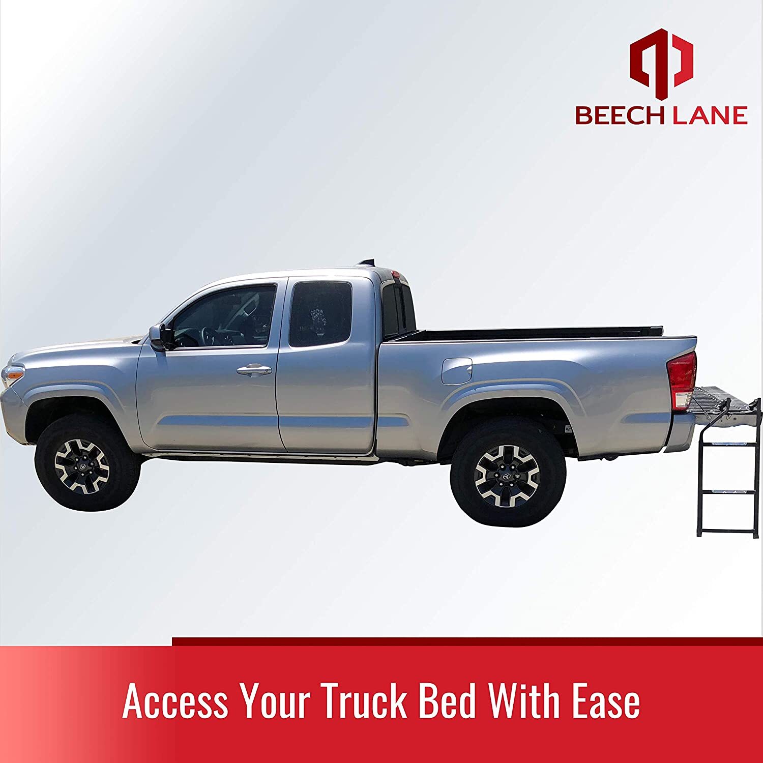 Tailgate Ladder Truck Pickup Step Ford F150 F250 Chevy Dodge Ram Tundra Black