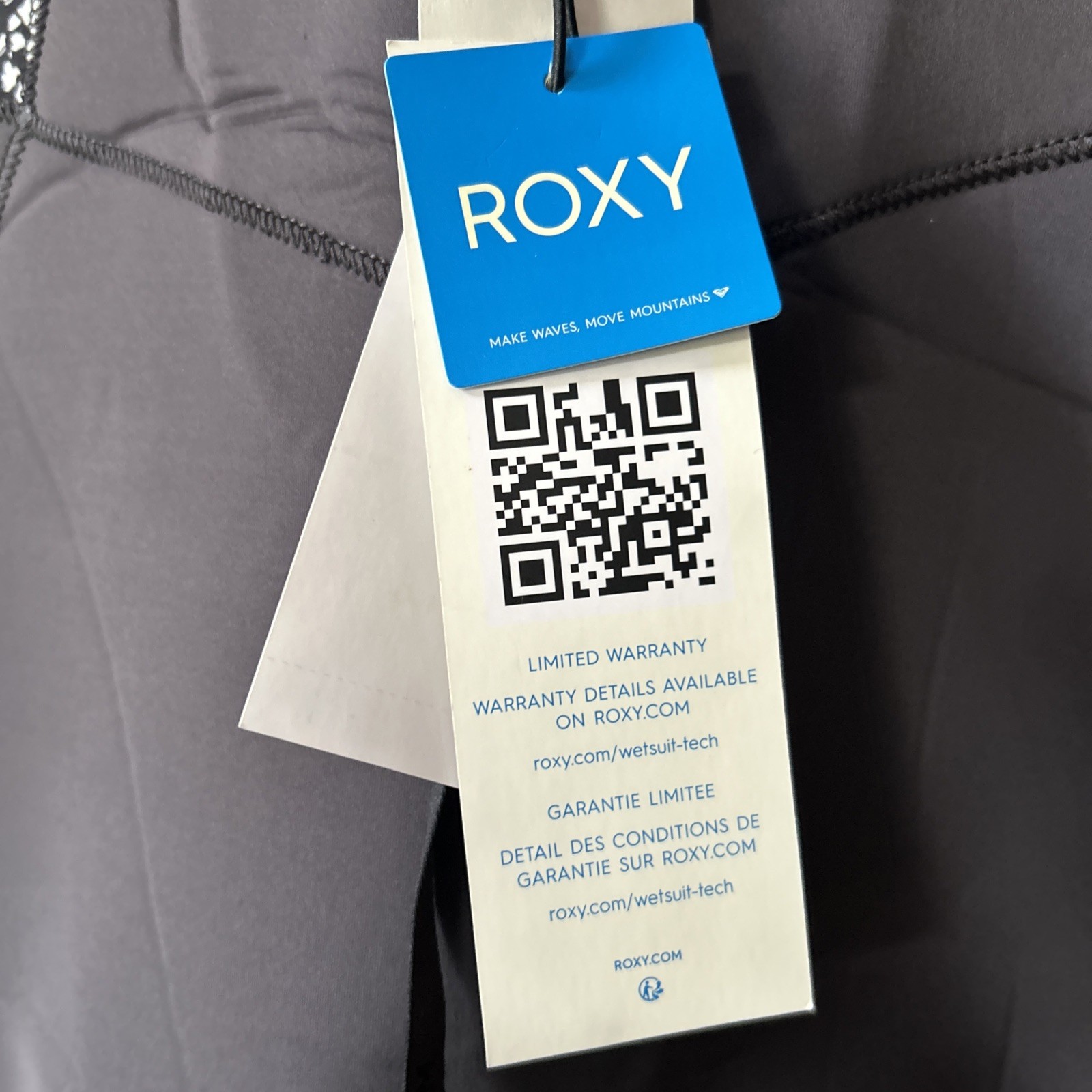 Roxy 3/2mm Swell Series BACK Zip Wetsuit GREY VIOLET PURPLE Size 16 Girls New