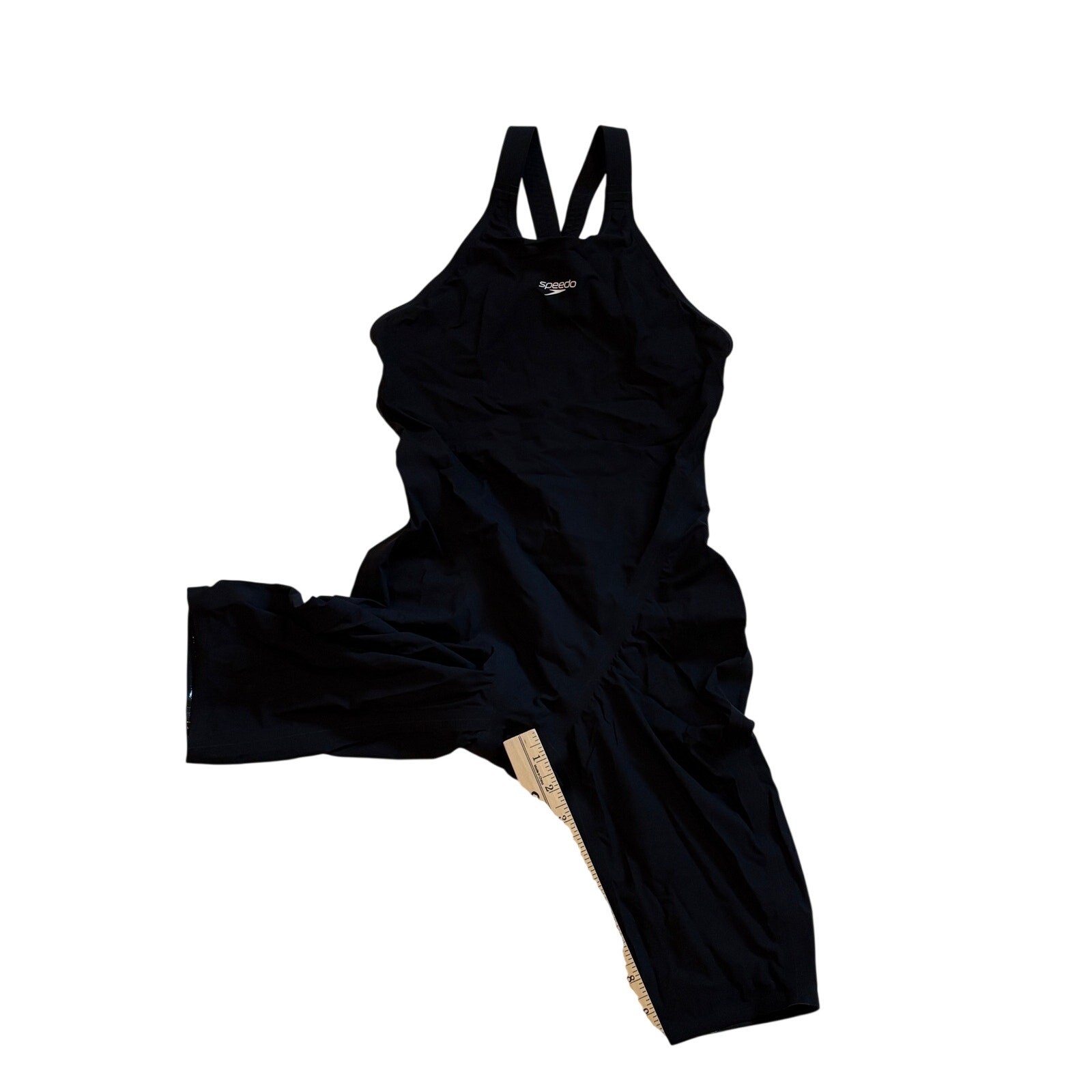 Speedo Fastskin 2.0 LZR Valor Womens 26 Black Open Back Competition Tech Suit