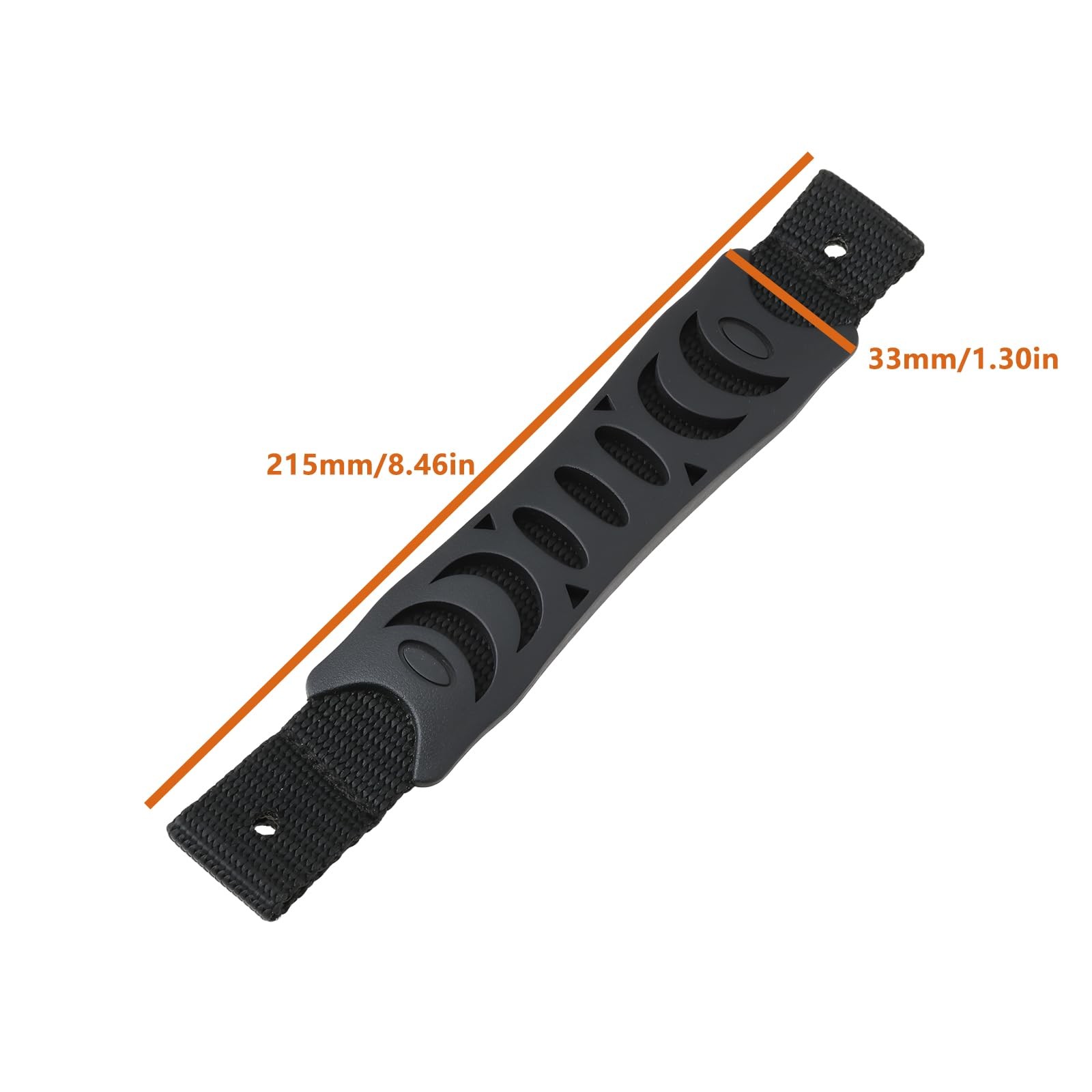 2pcs Kayak Handle Carry Strap 215x33mm Boat Accessories Replacement Kit