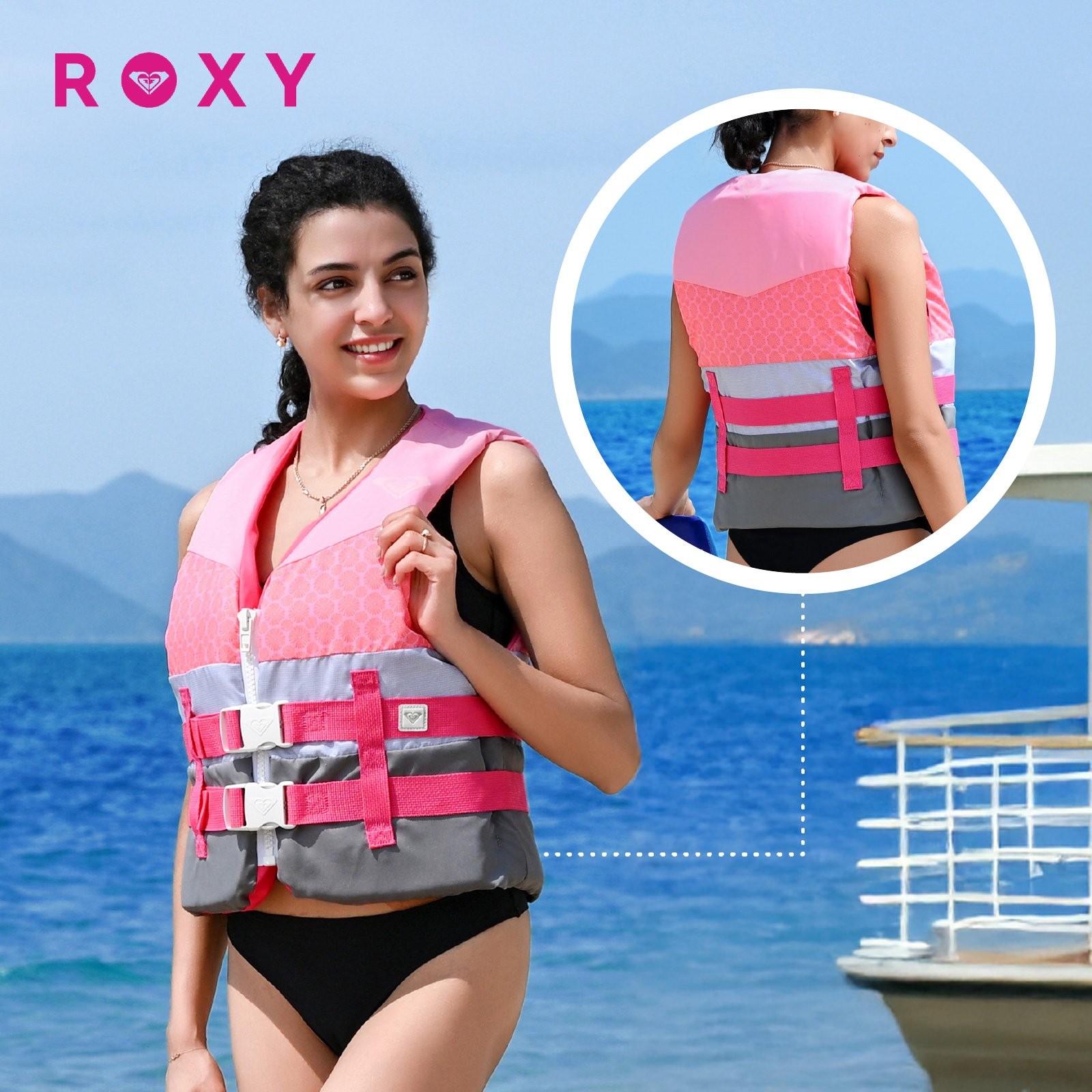 Roxy Women Life Jackets USCG Approved Adults Boating Kayaking Fishing Life Vest