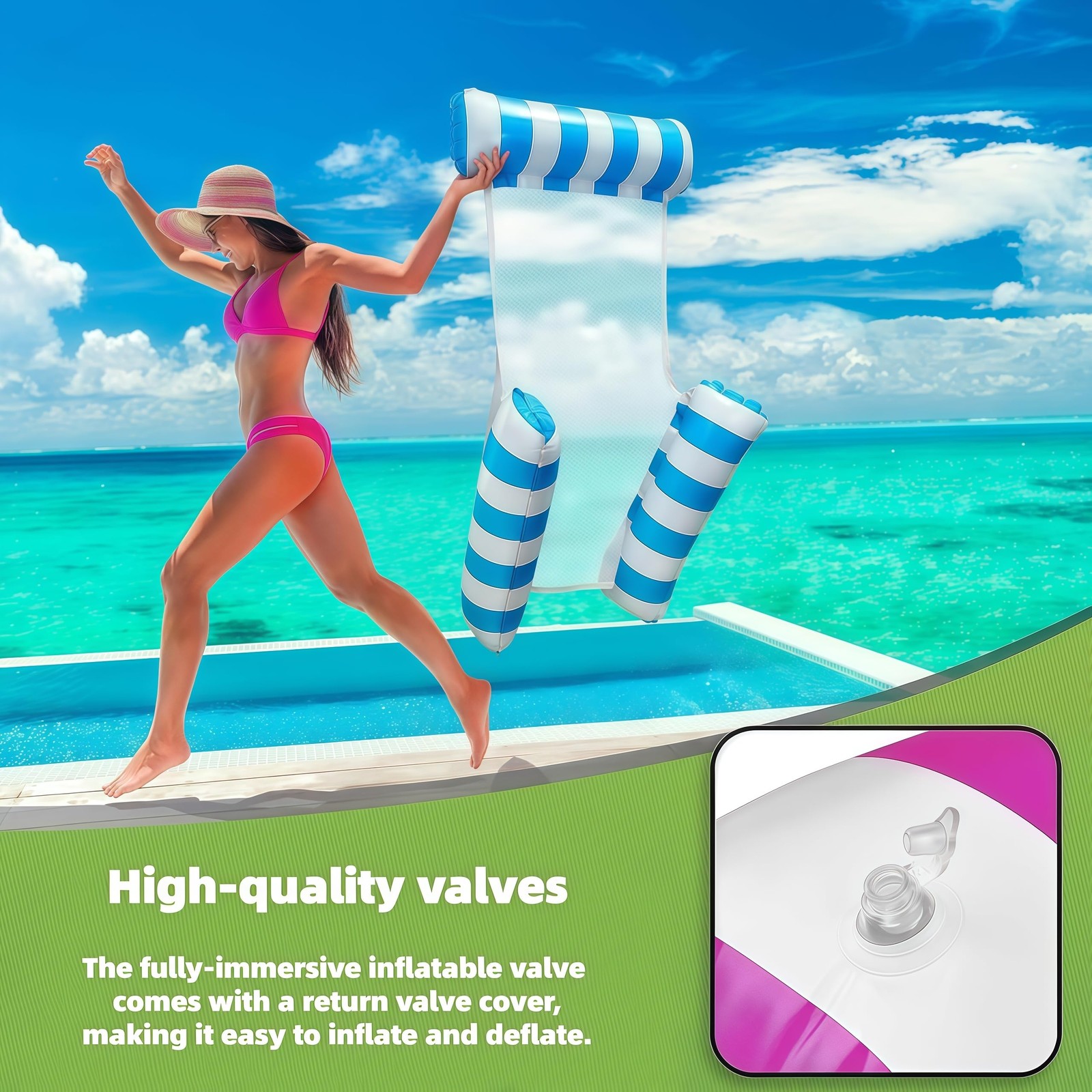 3 Pack 300 LB Pool X-Large, Blue, Dark Rose Red, Green, Orange, Yellow