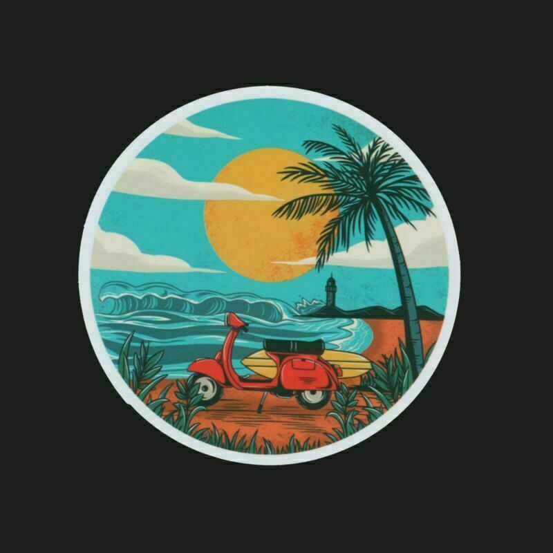 100Pc Surfing Sticker Pack Summer Wave Beach Sea Waterproof Surf Decals Lot Cool