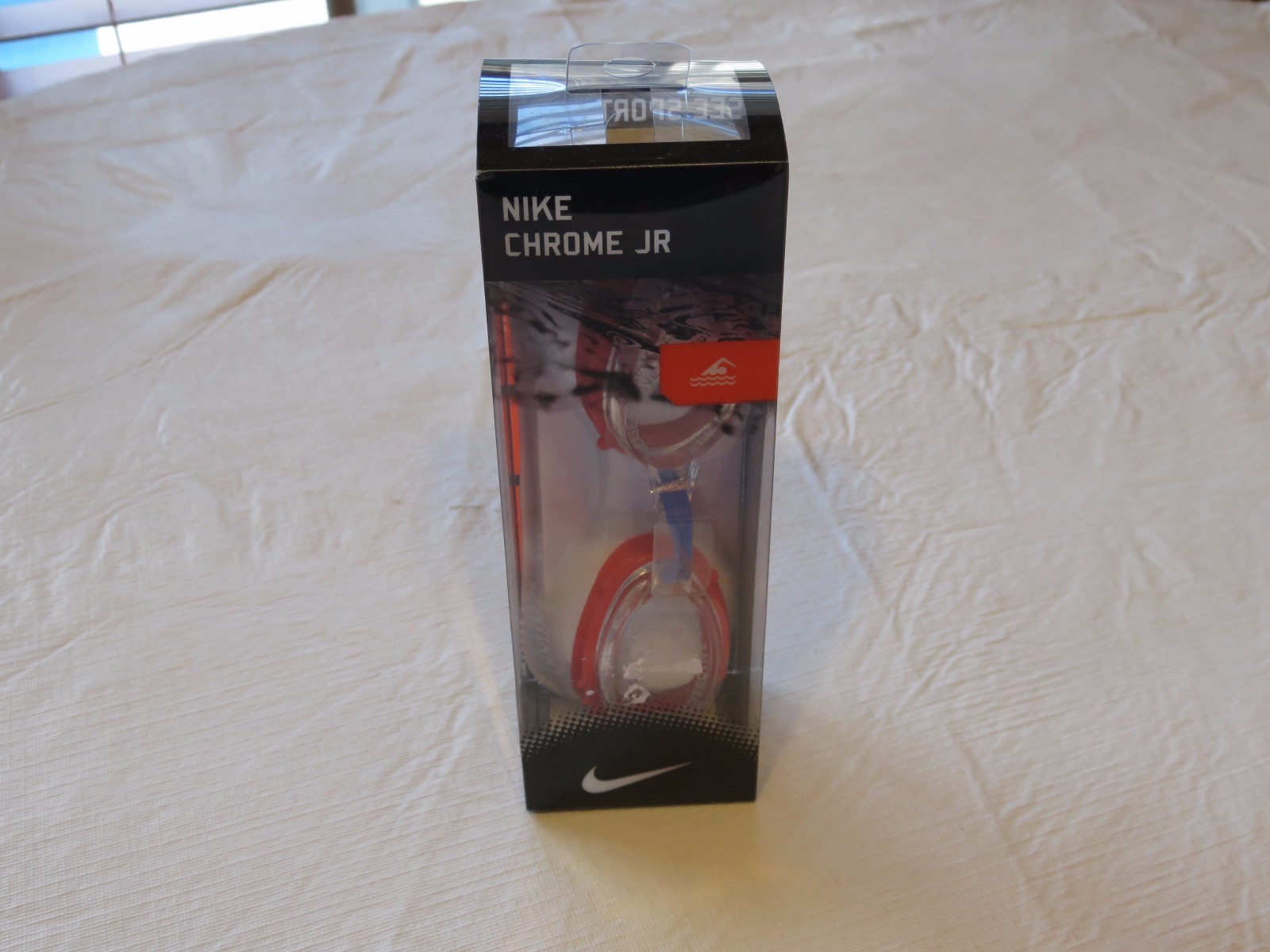 Nike Chrome JR adult youth goggle goggles clear red TFSS0563 swimming swim NEW