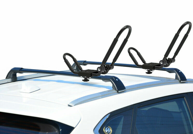 2 pair Folding Canoe Boat Kayak Roof Rack Car SUV Truck Top Mount Carrier J Bar