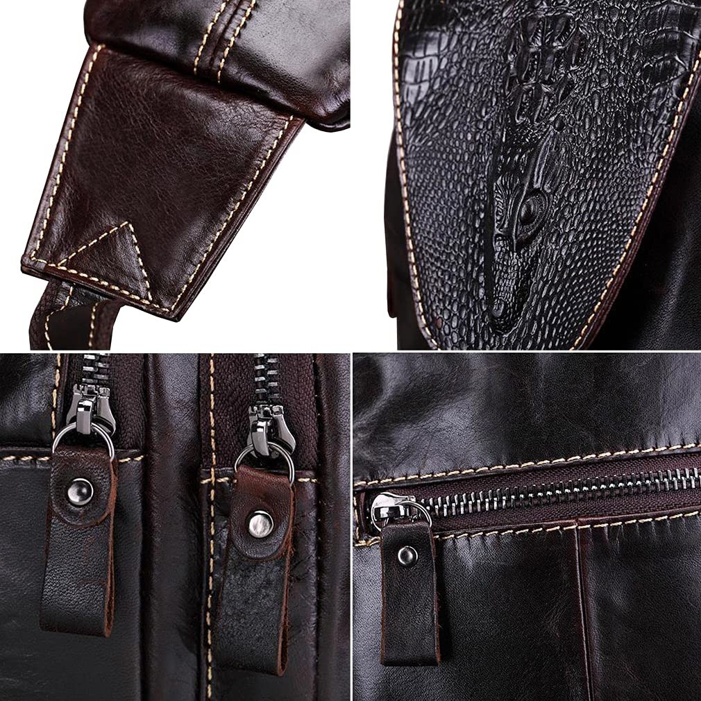 Leather Sling 18cm(W)x6cm(D)x31cm(H)(7.08″x2.36″x12.2″) approx;, #15coffee