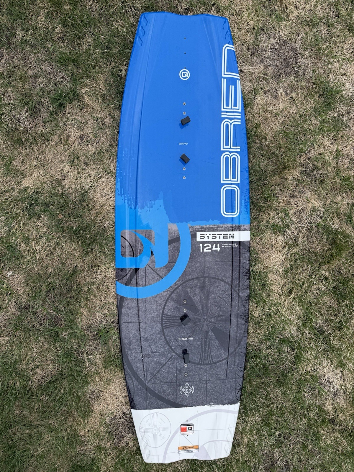 O’Brien System 124 Wakeboard Board Blue/Gray OBrien System 124 Wakeboard
