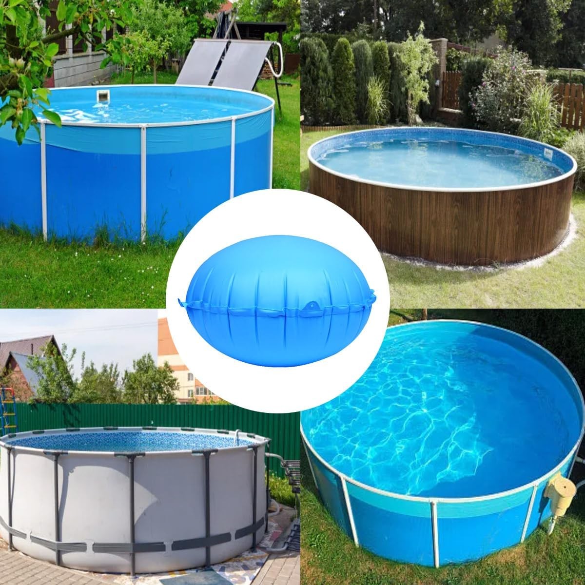 2 Pack Pool Air Pillows for Above Ground Pools, 4 Ft Winter PVC Pool Cover Air