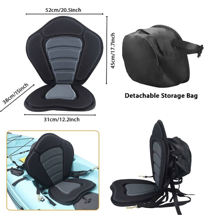 HLOGREE 1/2PCK Kayak Seats,Thicken Seat Cushion for Kayak,Padded Kayak Seat,Cano