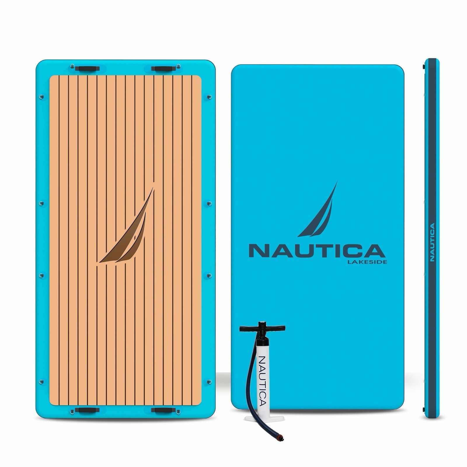Brand New! Nautica Lakeside 11 Ft Inflatable Floating Dock with Hand Pump