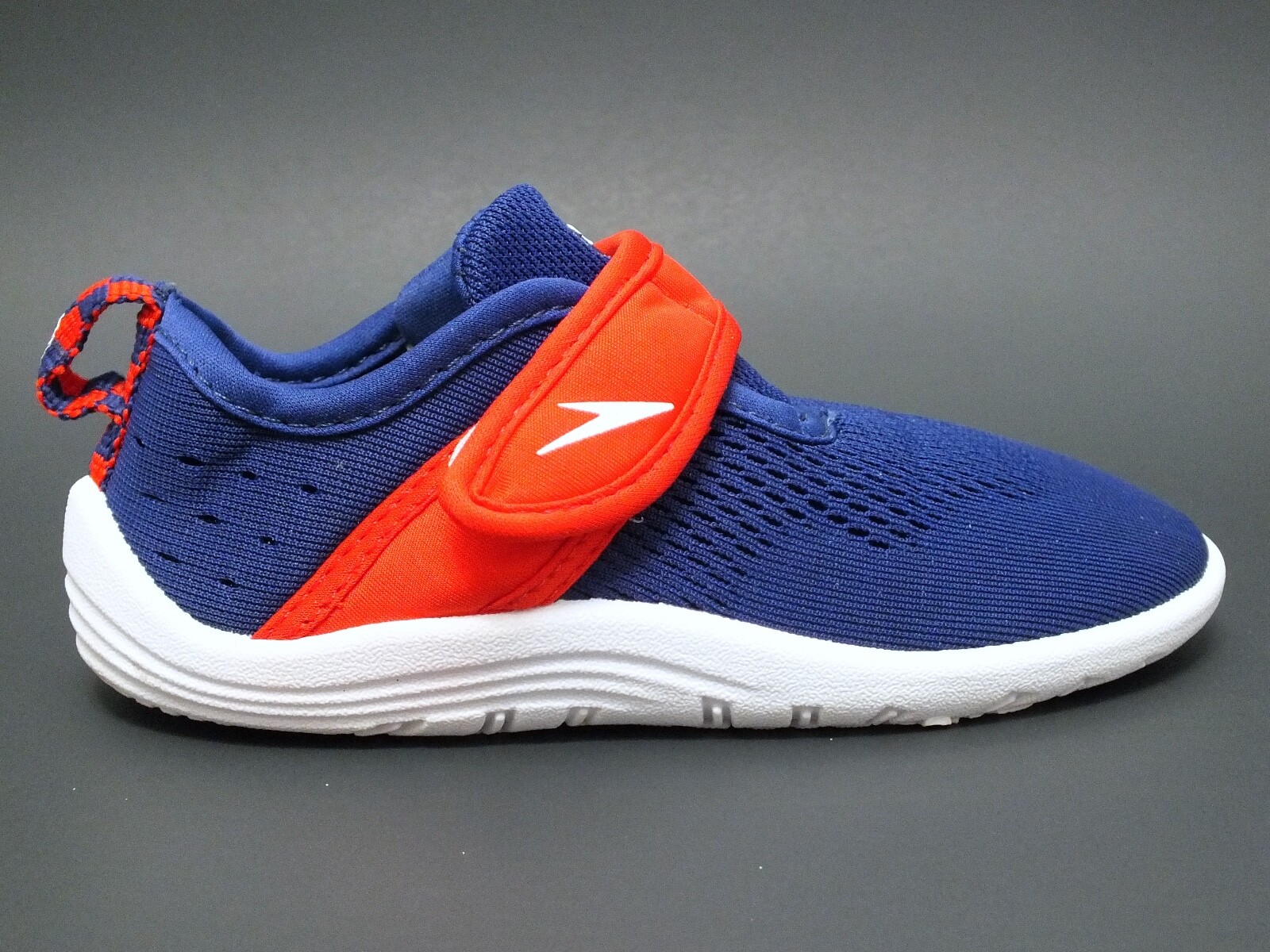 Speedo Toddler’s Explorer Water Shoes Blue/Red/White Sz Large EUC