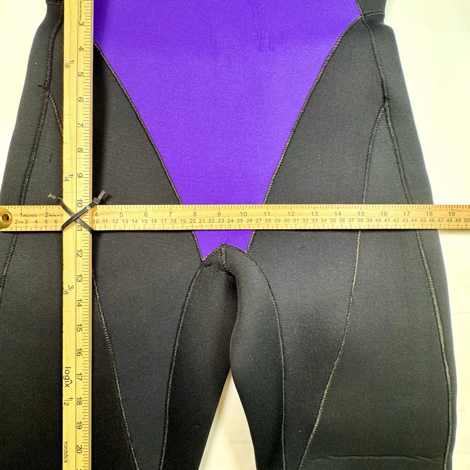 Deep See Power Flex 5/4/3mm Wetsuit Full Sleeve Black Purple Surf Dive Suit