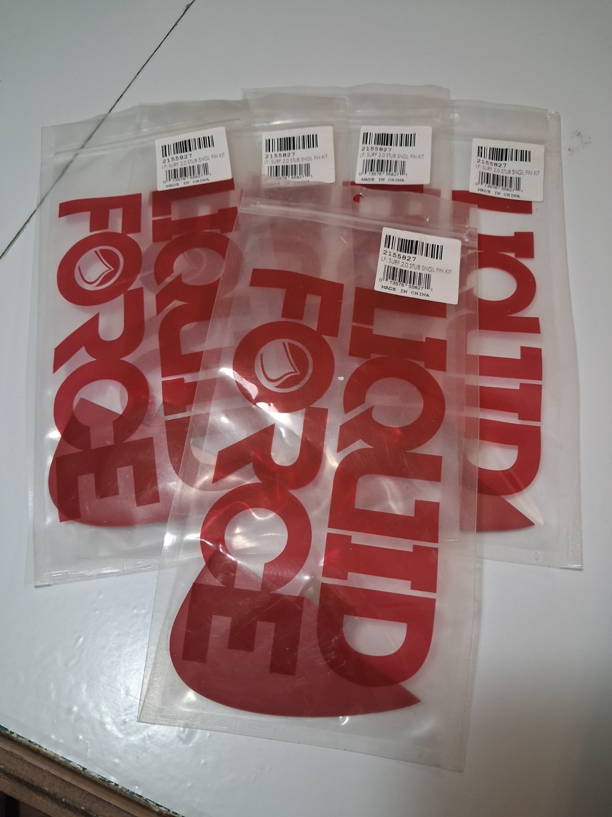 Lot of 5 Liquid Force 2.0 Stub Single Fin Kit 2155827
